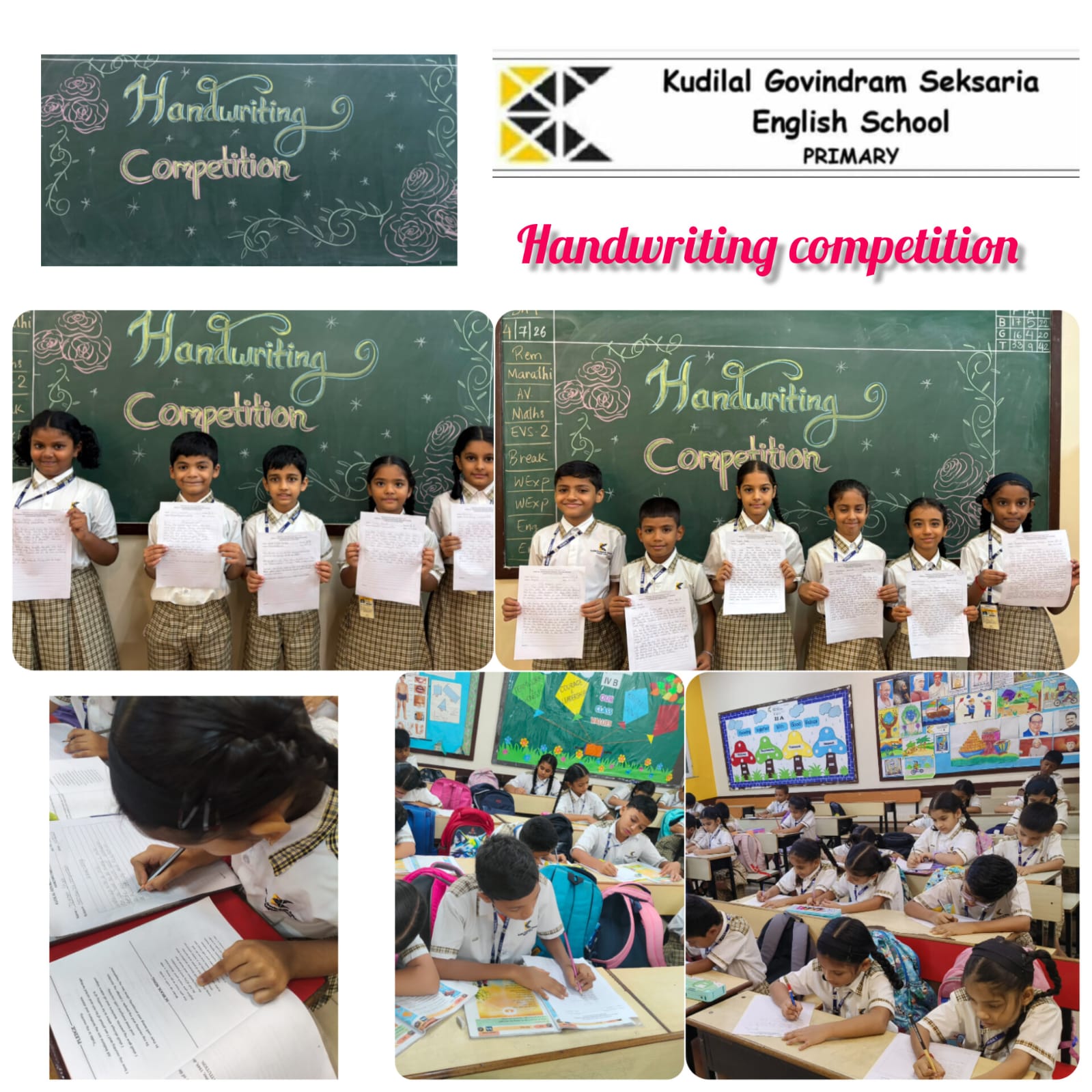 Handwriting Competition - Primary Section