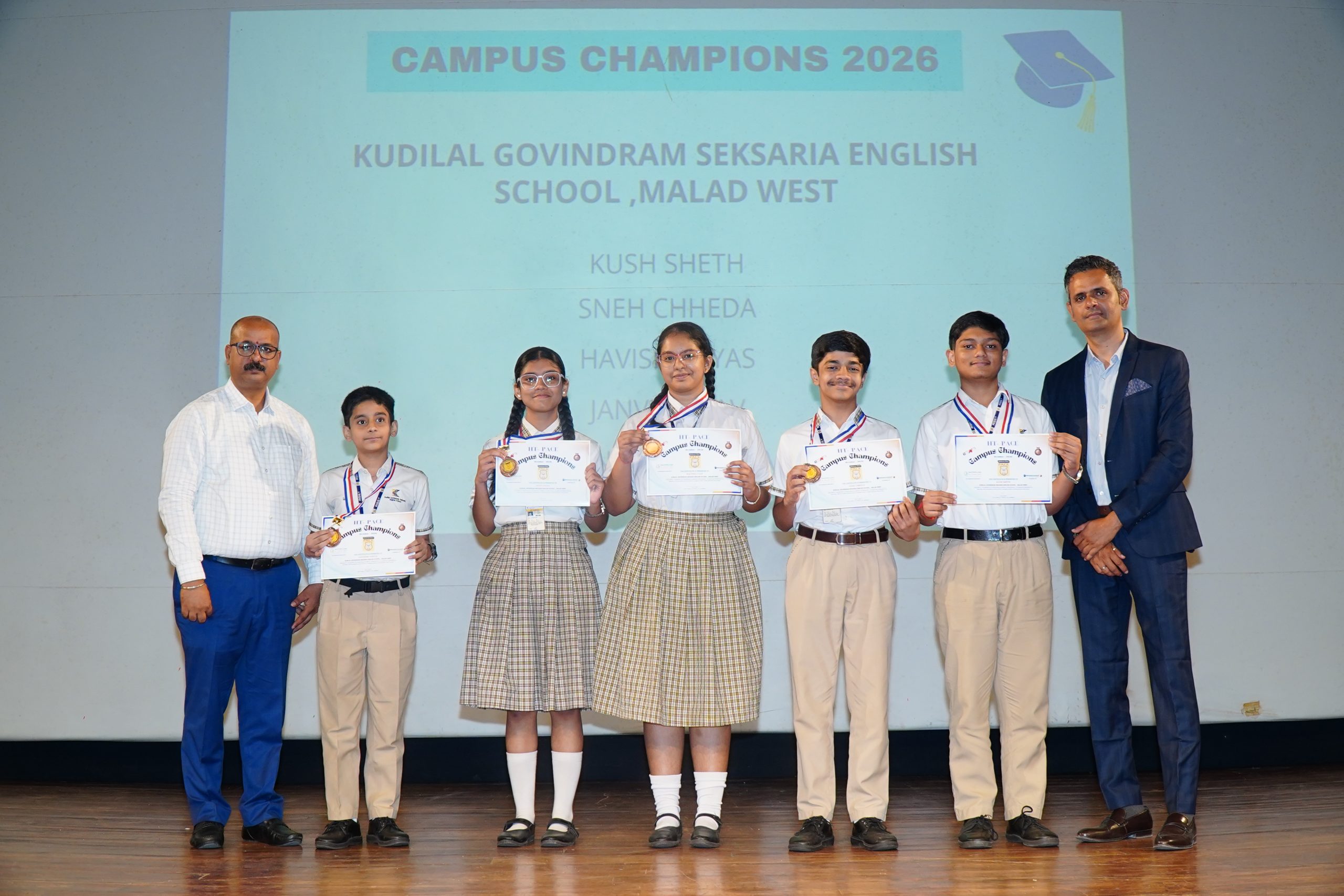 Hindustan Times PACE Excellence in Academics Award - Secondary Section